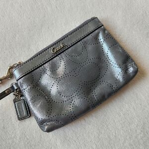Coach Metallic Wristlet